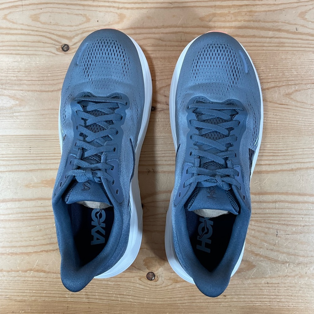Hoka One Clifton 11 Running Shoes Women’s 8 B Grey White 1176573 FYGL - Picture 3 of 9